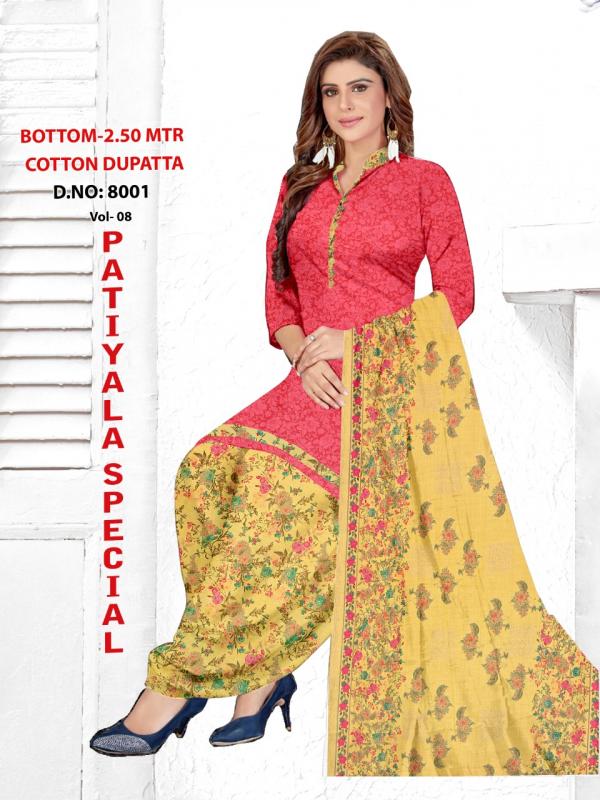 Patiyala Special 8 Punjabi Cotton Dress Material Collection
